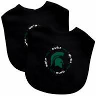 Michigan State Spartans 2-Pack Baby Bibs