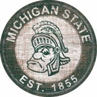 Michigan State Spartans 24" Heritage Logo Round Sign