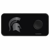 Michigan State Spartans 3 in 1 Glass Wireless Charge Pad