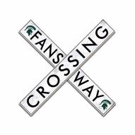 Michigan State Spartans 48" Fans Way Crossing Wall Art