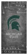Michigan State Spartans 6" x 12" Chalk Playbook Sign