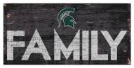 Michigan State Spartans 6" x 12" Family Sign