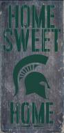 Michigan State Spartans 6" x 12" Home Sweet Home Sign