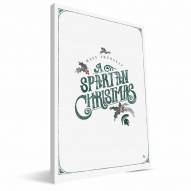 Michigan State Spartans 8" x 12" Merry Little Christmas Canvas Print