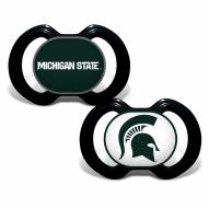Michigan State Spartans Baby Pacifier 2-Pack