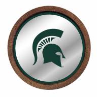 Michigan State Spartans Barrel Top Mirrored Wall Sign
