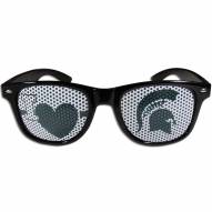 Michigan State Spartans Black I Heart Game Day Shades