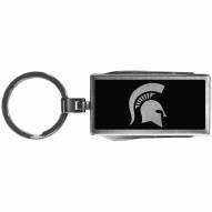 Michigan State Spartans Black Multi-tool Key Chain