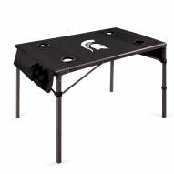 Michigan State Spartans Black Travel Table