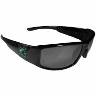 Michigan State Spartans Black Wrap Sunglasses