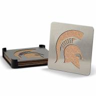 Michigan State Spartans Boasters Stainless Steel Coasters - Set of 4