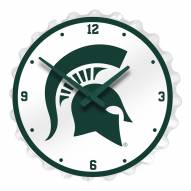 Michigan State Spartans Bottle Cap Wall Clock