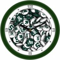 Michigan State Spartans Candy Wall Clock