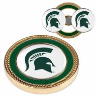 Michigan State Spartans Challenge Coin with 2 Ball Markers