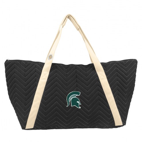 Michigan State Spartans Chevron Stitch Weekender Bag