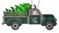 Michigan State Spartans Christmas Truck Ornament