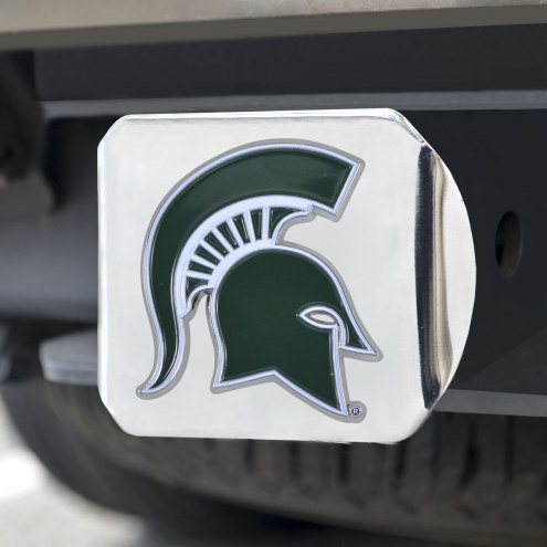 Michigan State Spartans Chrome Color Hitch Cover