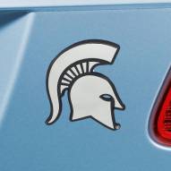 Michigan State Spartans Chrome Metal Car Emblem