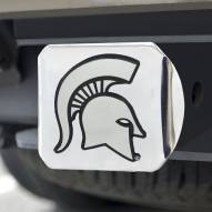 Michigan State Spartans Chrome Metal Hitch Cover