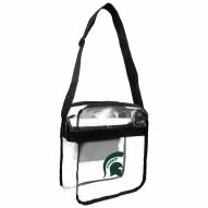 Michigan State Spartans Clear Crossbody Carry-All Bag
