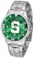 Michigan State Spartans Competitor Steel AnoChrome Color Bezel Men's Watch
