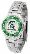 Michigan State Spartans Competitor Steel Women's Watch