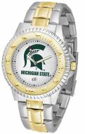 Michigan State Spartans Competitor Two-Tone Men's Watch