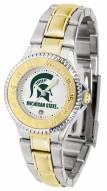 Michigan State Spartans Competitor Two-Tone Women's Watch