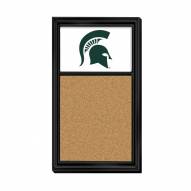 Michigan State Spartans Cork Note Board