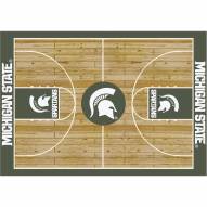 Michigan State Spartans Courtside Area Rug