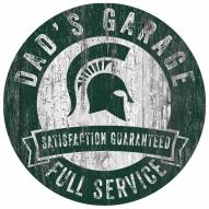 Michigan State Spartans Dad's Garage Sign