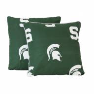 Michigan State Spartans Decorative Pillow Set