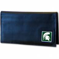 Michigan State Spartans Deluxe Leather Checkbook Cover