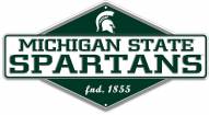 Michigan State Spartans Diamond Panel Metal Sign