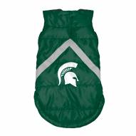 Michigan State Spartans Dog Puffer Vest