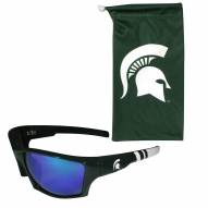 Michigan State Spartans Edge Wrap Sunglass and Bag Set