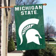 Michigan State Spartans NCAA Applique 2-Sided Banner Flag