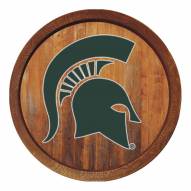 Michigan State Spartans "Faux" Barrel Top Sign