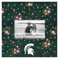 Michigan State Spartans Floral 10" x 10" Picture Frame