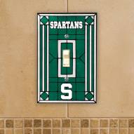 Michigan State Spartans Glass Single Light Switch Plate Cover