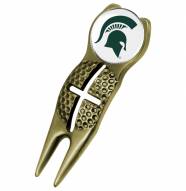 Michigan State Spartans Gold Crosshairs Divot Tool