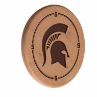 Michigan State Spartans Laser Engraved Wood Sign