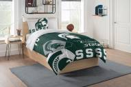 Michigan State Spartans Hexagon Twin Comforter & Sham Set