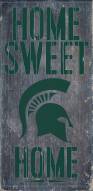 Michigan State Spartans Home Sweet Home Wood Sign