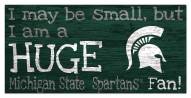 Michigan State Spartans Huge Fan 6" x 12" Sign