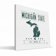 Michigan State Spartans Industrial Canvas Print