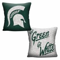 Michigan State Spartans Invert Woven Pillow