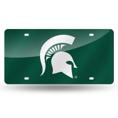 Michigan State Spartans Laser Cut License Plate