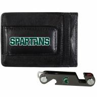 Michigan State Spartans Leather Cash & Cardholder & Key Organizer