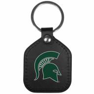 Michigan State Spartans Leather Square Key Chains